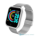 2020 Ladies Sport Bracelet Smart Watch Women Smartwatch Men Smartband Android IOS Waterproof Fitness Tracker Smart Clock Mens AExp
