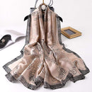 2020 Luxury Brand New Summer Women Silk Scarf Beach Hijab Shawls and Wraps Female Foulard Echarpe Designer Bandana Free shipping AExp