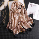 2020 Luxury Brand New Summer Women Silk Scarf Beach Hijab Shawls and Wraps Female Foulard Echarpe Designer Bandana Free shipping AExp