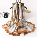 2020 Luxury Brand New Summer Women Silk Scarf Beach Hijab Shawls and Wraps Female Foulard Echarpe Designer Bandana Free shipping AExp