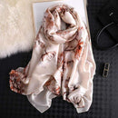 2020 Luxury Brand New Summer Women Silk Scarf Beach Hijab Shawls and Wraps Female Foulard Echarpe Designer Bandana Free shipping AExp