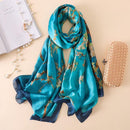 2020 Luxury Brand New Summer Women Silk Scarf Beach Hijab Shawls and Wraps Female Foulard Echarpe Designer Bandana Free shipping AExp