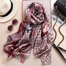 2020 Luxury Brand New Summer Women Silk Scarf Beach Hijab Shawls and Wraps Female Foulard Echarpe Designer Bandana Free shipping AExp