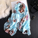 2020 Luxury Brand New Summer Women Silk Scarf Beach Hijab Shawls and Wraps Female Foulard Echarpe Designer Bandana Free shipping AExp