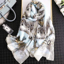 2020 Luxury Brand New Summer Women Silk Scarf Beach Hijab Shawls and Wraps Female Foulard Echarpe Designer Bandana Free shipping AExp