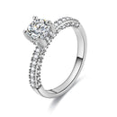 2020 Modern Fashion Women Ring Trend White AAA Crystal Zircon Engagement Design Rings for Women Wedding Jewelry Gift AExp