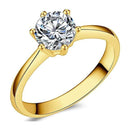 2020 Modern Fashion Women Ring Trend White AAA Crystal Zircon Engagement Design Rings for Women Wedding Jewelry Gift AExp