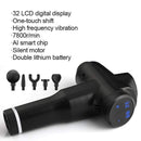 2020 New 7800r LCD Display Body Massage Gun Exercising Muscle Electric Massager for Body and Neck Vibrator Deep Slimming Shaping AExp