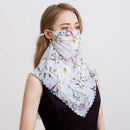 2020 new Bandana Chiffon scarf Women Brand Summer Wraps Floral fashion Neck Scarves AExp