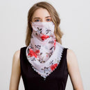 2020 new Bandana Chiffon scarf Women Brand Summer Wraps Floral fashion Neck Scarves AExp