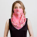2020 new Bandana Chiffon scarf Women Brand Summer Wraps Floral fashion Neck Scarves AExp