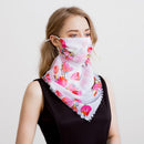 2020 new Bandana Chiffon scarf Women Brand Summer Wraps Floral fashion Neck Scarves AExp