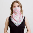 2020 new Bandana Chiffon scarf Women Brand Summer Wraps Floral fashion Neck Scarves AExp
