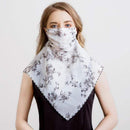 2020 new Bandana Chiffon scarf Women Brand Summer Wraps Floral fashion Neck Scarves AExp