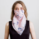 2020 new Bandana Chiffon scarf Women Brand Summer Wraps Floral fashion Neck Scarves AExp