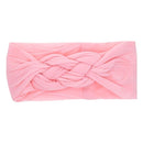 2020 New Braided Nylon Headbands Kids Girls Children Twisted Top Cross Knot Headwraps Elastic Soft Hairbands Hair Accessories AExp