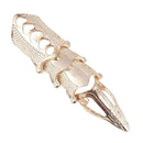 2020 NEW Cool Boys Punk Gothic Rock Scroll Joint Armor Knuckle Metal Full Finger Ring Gold Cospaly DIY Ring Halloween decoration AExp