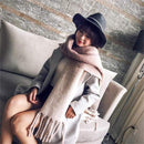 2020 NEW fashion cashmere women plaid scarf winter warm shawl and wrap bandana pashmina long tassel female foulard thick blanket JadeMoghul Inc.