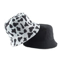 2020 New Fashion Reversible Black White Cow Print Bucket Hat Summer Sun Caps For Women Men Fisherman Hat AExp