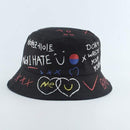 2020 New Fashion Reversible Black White Cow Print Bucket Hat Summer Sun Caps For Women Men Fisherman Hat AExp