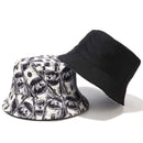 2020 New Fashion Reversible Black White Cow Print Bucket Hat Summer Sun Caps For Women Men Fisherman Hat JadeMoghul Inc.