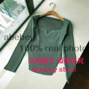 2020 new spring and summer fashion women clothes cashmere sqaure collar full sleeves elastic high waist sexy pullover WK080 JadeMoghul Inc.