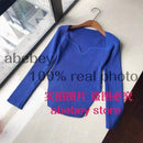 2020 new spring and summer fashion women clothes cashmere sqaure collar full sleeves elastic high waist sexy pullover WK080 JadeMoghul Inc.