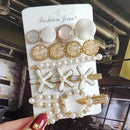 2020 New Women Girls Pearl Crystal Hairpins Side Clip Hair Jewelry Trendy Geometric Headwear Fashion Hair Accessories Barrettes AExp