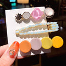 2020 New Women Girls Pearl Crystal Hairpins Side Clip Hair Jewelry Trendy Geometric Headwear Fashion Hair Accessories Barrettes AExp