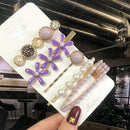 2020 New Women Girls Pearl Crystal Hairpins Side Clip Hair Jewelry Trendy Geometric Headwear Fashion Hair Accessories Barrettes AExp