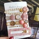 2020 New Women Girls Pearl Crystal Hairpins Side Clip Hair Jewelry Trendy Geometric Headwear Fashion Hair Accessories Barrettes AExp