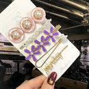 2020 New Women Girls Pearl Crystal Hairpins Side Clip Hair Jewelry Trendy Geometric Headwear Fashion Hair Accessories Barrettes AExp