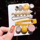 2020 New Women Girls Pearl Crystal Hairpins Side Clip Hair Jewelry Trendy Geometric Headwear Fashion Hair Accessories Barrettes AExp