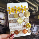 2020 New Women Girls Pearl Crystal Hairpins Side Clip Hair Jewelry Trendy Geometric Headwear Fashion Hair Accessories Barrettes AExp