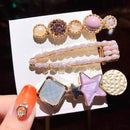 2020 New Women Girls Pearl Crystal Hairpins Side Clip Hair Jewelry Trendy Geometric Headwear Fashion Hair Accessories Barrettes JadeMoghul Inc.