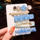 2020 New Women Girls Pearl Crystal Hairpins Side Clip Hair Jewelry Trendy Geometric Headwear Fashion Hair Accessories Barrettes JadeMoghul Inc.
