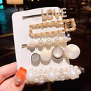 2020 New Women Girls Pearl Crystal Hairpins Side Clip Hair Jewelry Trendy Geometric Headwear Fashion Hair Accessories Barrettes JadeMoghul Inc.