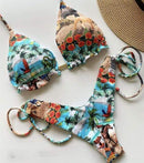 2020 Popular Womens Beachwear Sexy Bikini Set Hot Stamp Sport Swimwear Push-Up Padded Swimsuit Bodysuit Exquisite Bather Swimwea AExp