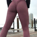 2020 Sexy Yoga Pants Fitness Sports Leggings Jacquard Sports Leggings Female Running Trousers High Waist Yoga Tight Sports Pants JadeMoghul Inc.