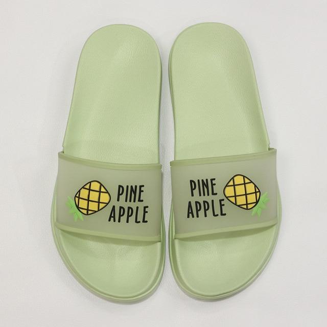 2020 Summer Slippers Shoes Women cute Fruit Jelly Color Transparent open Toe Flip Flops Clear Outdoor Beach Slides Sandals AExp