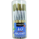 20CT JUMBO BRUSHES PLASTIC HANDLES-Arts & Crafts-JadeMoghul Inc.