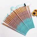 20pcs Diamond Makeup Brush Set Eye Brush Beauty Tools Fan Powder Eyeshadow Contour Beauty Cosmetic Colorful For Make Up Tool AExp