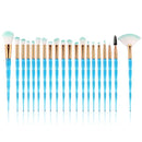 20pcs Diamond Makeup Brush Set Eye Brush Beauty Tools Fan Powder Eyeshadow Contour Beauty Cosmetic Colorful For Make Up Tool AExp