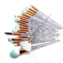 20pcs Diamond Makeup Brush Set Eye Brush Beauty Tools Fan Powder Eyeshadow Contour Beauty Cosmetic Colorful For Make Up Tool AExp