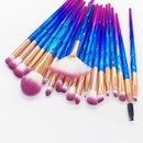20pcs Diamond Makeup Brush Set Eye Brush Beauty Tools Fan Powder Eyeshadow Contour Beauty Cosmetic Colorful For Make Up Tool AExp