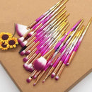 20pcs Diamond Makeup Brush Set Eye Brush Beauty Tools Fan Powder Eyeshadow Contour Beauty Cosmetic Colorful For Make Up Tool AExp