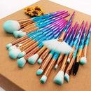 20pcs Diamond Makeup Brush Set Eye Brush Beauty Tools Fan Powder Eyeshadow Contour Beauty Cosmetic Colorful For Make Up Tool AExp