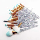 20pcs Diamond Makeup Brush Set Eye Brush Beauty Tools Fan Powder Eyeshadow Contour Beauty Cosmetic Colorful For Make Up Tool AExp