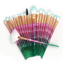 20pcs Diamond Makeup Brush Set Eye Brush Beauty Tools Fan Powder Eyeshadow Contour Beauty Cosmetic Colorful For Make Up Tool AExp