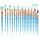 20Pcs Diamond Makeup Brushes Set Powder Foundation Blush Blending Eye shadow Lip Cosmetic Beauty Make Up Brush Pincel Maquiagem AExp